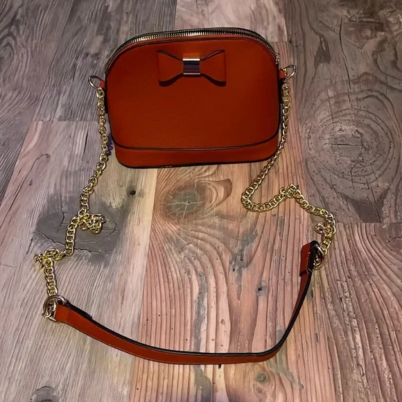 NWOT, Faux Leather, Bright Red Purse. - Picture 1 of 2